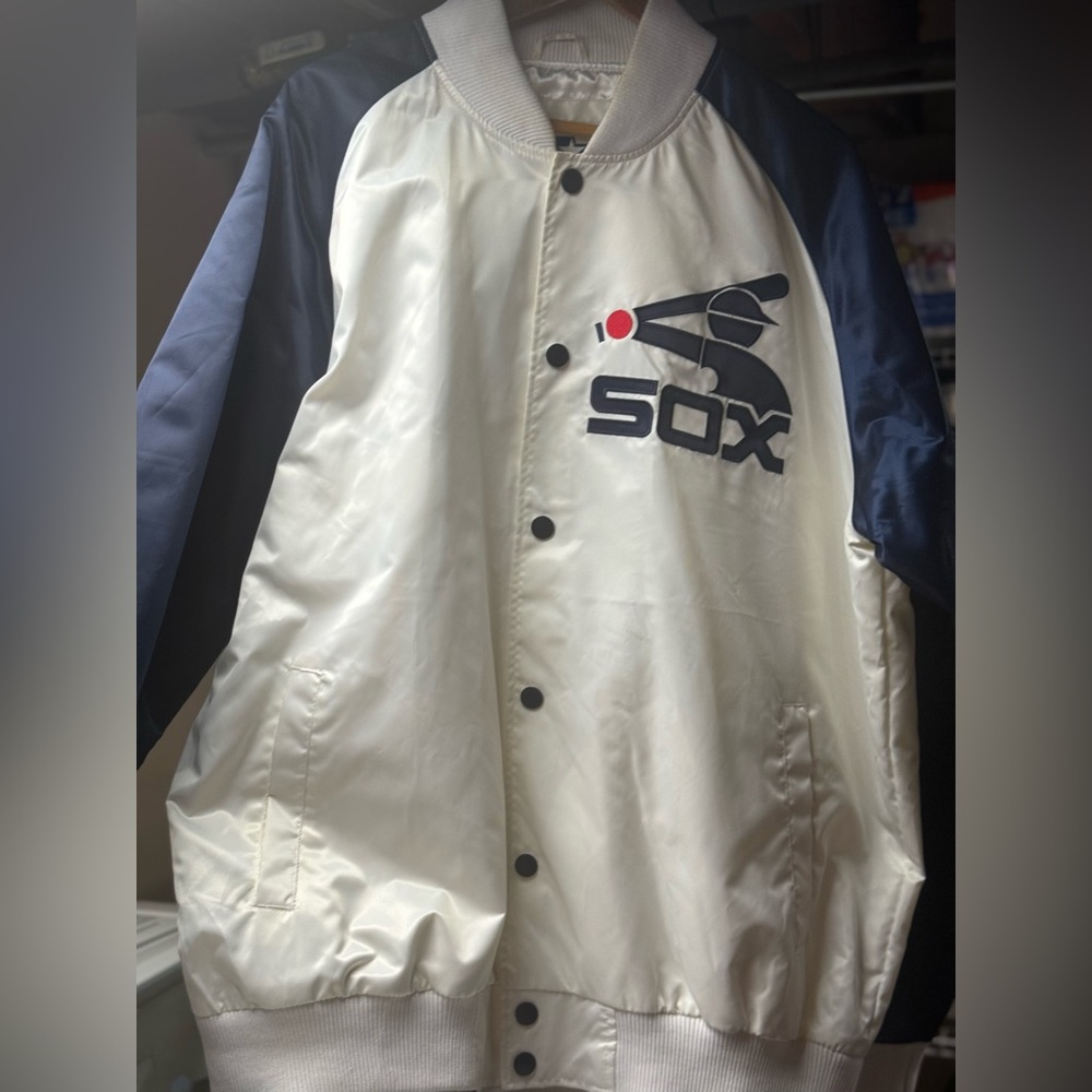 Starter White Sox 1983 Cooperstown Colorbloack Satin Jacket-